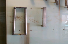 Stainless Steel Polished Glass Door Handle