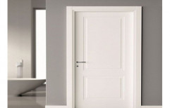 White Fiber Bathroom Door