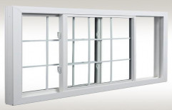 White Horizontal Sliding Window, Glass Thickness: 2-5 Mm