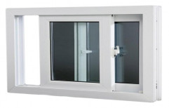 White Modern UPVC Glass Window, Glass Thickness: 8 Mm