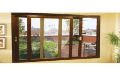 Brown UPVC Sliding Window, Glass Thickness: 36 Mm