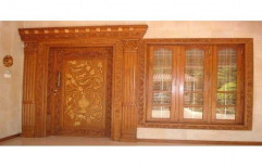 Glossy Wooden Door