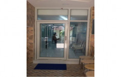Hinged Indoor Aluminium Glass Door, For Home