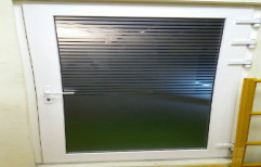 Hinged White UPVC Glass Doors, Size: 6.5 X 2.5