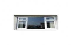 Indowin White Residential UPVC Window, Glass Thickness: 5-10 Mm