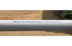 Kattiyam Schedule 40 110 mm PVC Pipe, Length of Pipe: 6m