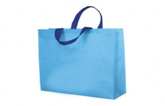 Loop Handle Plain Blue Non Woven Bags, Capacity: 5kg