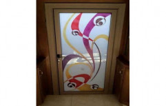 LSS Traders Printed Decorative Glass Door, Thickness: 8-10 mm (Glass Thickness)