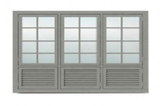 Modern Gray(Frame) Cabins CAB-118 TATA GALVANO Steel Windows, For Residential, Size/Dimension: 150 X 140 Cm