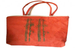 Orange Natural Jute Carry Bag (111415)