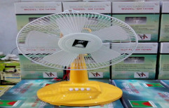 Plastic/Fibre Solar Fan, 12 Volt, Yellow