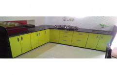 Plywood L Shape Modular Kitchen