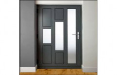 Polished Aluminium Single Door, Thickness: 5-10 mm
