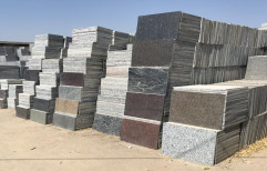 Polished Multicolor Granite Floor Tile, For Flooring, Thickness: 15-20mm