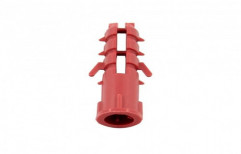 Red PVC Wall Plug, For Construction, Size: 3 Inch