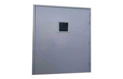 Single Door Color Coated Steel Fire Doors, For Industrial, Thickness: 10 To 25 Mm