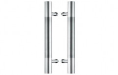 Stainless Steel Round SS Glass Door Handle, For Doors, Size: 12 Inch