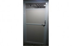White Polished Aluminium Door, Single, Material Grade: 6063