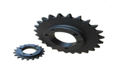 Steel And Stainless Steel BLACK AND GOLDENN Metal Chain Sprocket Wheel