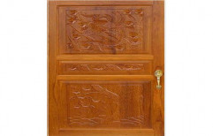 Swastik Polished Designer Wooden Door