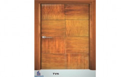 TV6 Yellow Flush Veneer Wooden Door