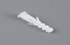 White Plastic Wall Plug, Size: 25x8 Mm