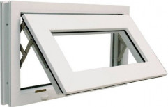 White UPVC Top Hung Window, Glass Thickness: 6 Mm