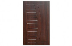 7-8 Feet Wood Brown Membrane Door, Door Width: 3-4 Feet