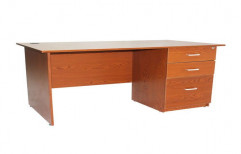 Avadh Interiors Brown Executive Office Table, No. Of Drawers: 3, Size: 48"x24"x30"