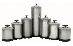 Borewell Water Stainless Steel Water Softener, Vertical