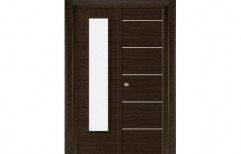 Brown 7 Feet 30MM Modular Laminated Door, For Office