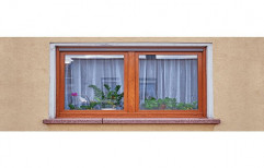 Brown Modern UPVC Window, Glass Thickness: 2-5mm