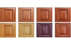 Brown PVC Kitchen Cabinet Doors