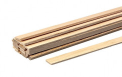Brown Rectangular Teak Wood Strips, Thickness: 12 mm