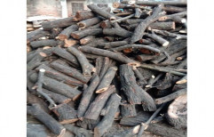 Brown Round Babool Fire Wood