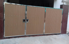 Brown Stainless Steel Gate, Size: 105, Material Grade: 304