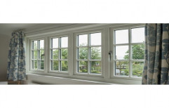 Casement White UPVC Combination Window, Glass Thickness: 2-5 Mm