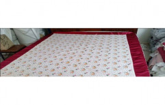 Cotton Double Designer Printed Bed Sheet, Size: 90 X 108 Inch