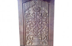 Designer Carved Wood Door