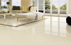 Double Charged Glossy Vitrified Floor Tile, 600 mm x 600 mm, Size: 60 * 120 in cm