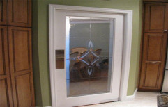 Hinged Decorative Glass Door