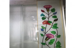DESIGNED Decorative Glass Door, For Home, Thickness: Upto 12 Mm