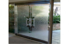 Hinged Frosted Glass Door