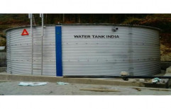 Metallic Grey Zincalume Steel Water Tank