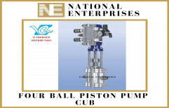 Mild Steel CUB Four Ball Piston Pumps, For Industrial, Model Name/Number: Refer Catalogue