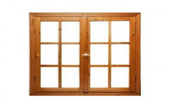 Modern Brown Wooden Window, Size/Dimension: 5x4 Feet, Rectangular