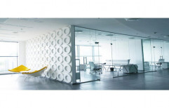 Modular Plain Frameless Glass Partition, Thickness: 8-12 Mm, Size/Dimension: As Needed