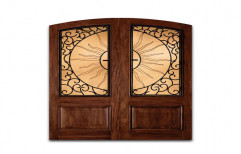 Decorative teak Wooden panel Door
