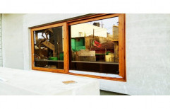 Powder Coating Brown Aluminium Sliding Window, Size/Dimension: 4x6 Feet