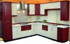 PVC L Shape Modular Kitchen, Warranty: 5-10 Years